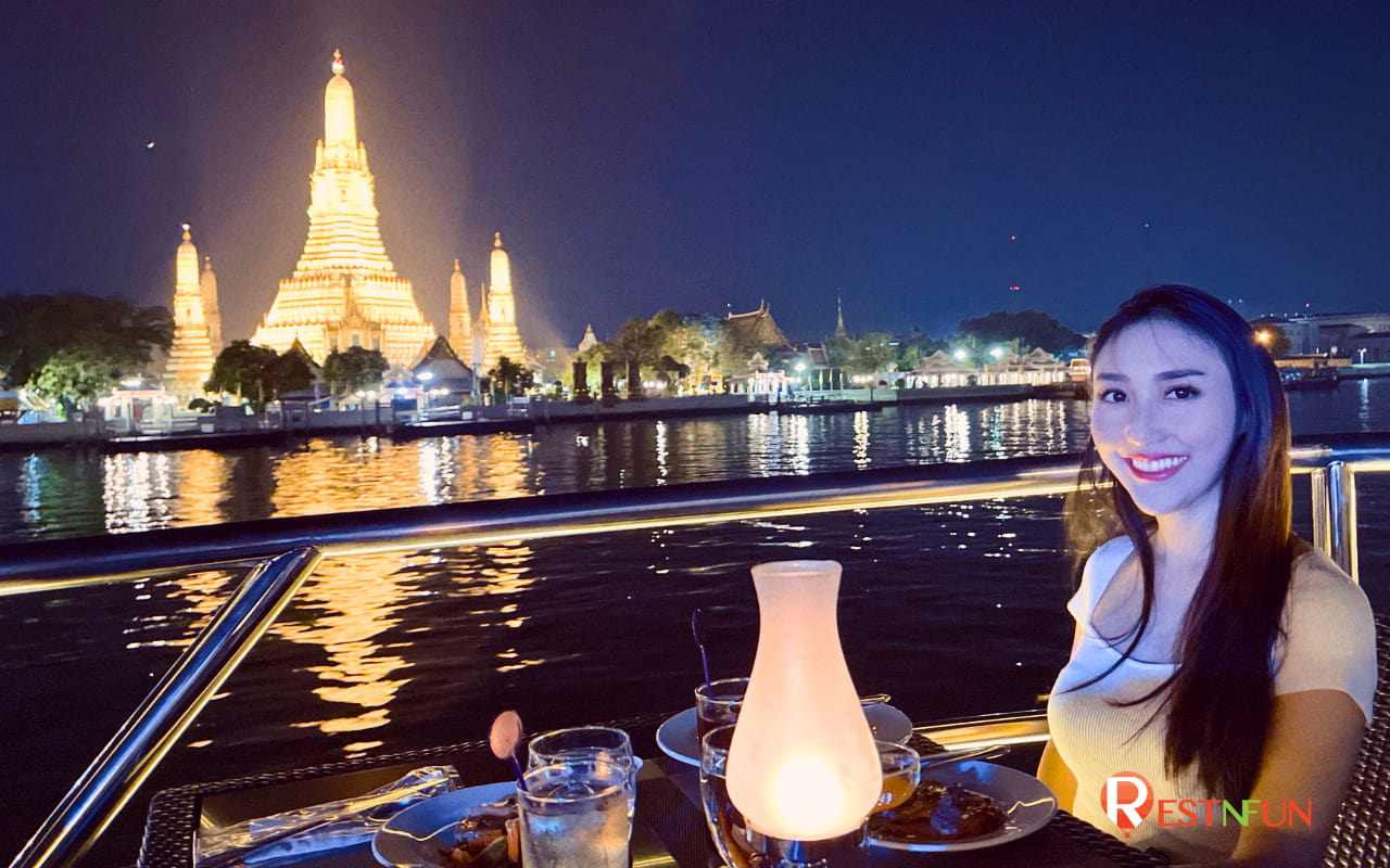 บรรยากาศดี วิวสวย อาหารอร่อยต้องที่นี่เลย ล่องเรือดินเนอร์ Chao Phraya Princess